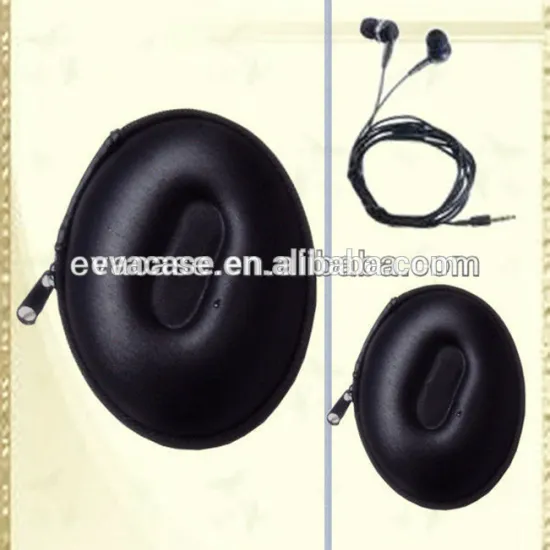 EVA earphone hard case of custom headset case with zipper of eva hard earphone box of waterproof hard eva earphone bag