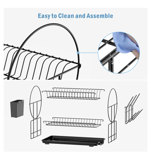 2 Tier Large Capacity Dish Drainer Rack