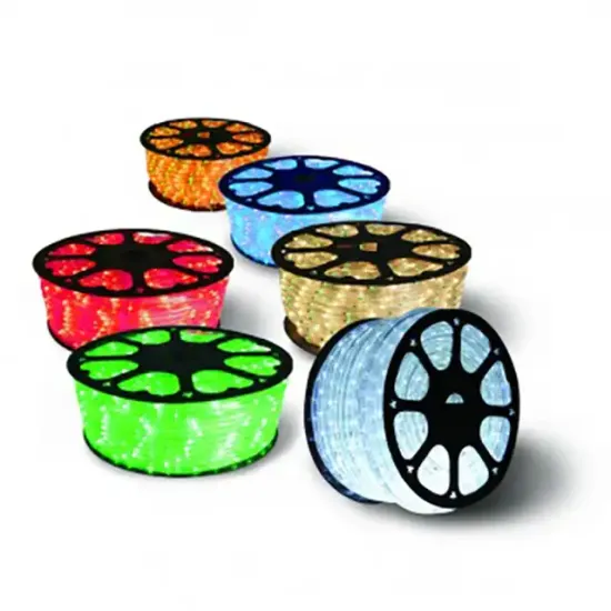 2024 Christmas Decoration: 100m Color Changing 2-Wire Round LED Rope Light for DIY Lighting