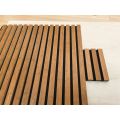 Coffee bamboo acoustic slat wall panel