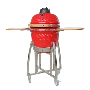 Auplex Barbecue Green 21 Inch big Ceramic Kamado egg Grill BBQ
