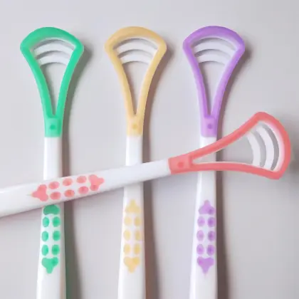 Silicone Tongue Coating Cleaner Brush Tongue Scraper