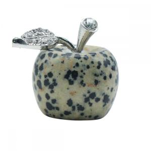 Spot jasper 1.0inch Cranced Polised Gemstone Apple Crafts Home Corem