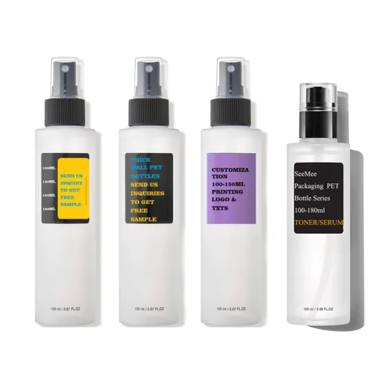 COSRX Custom Pet Mucin Power Essence Bottle - 100ml Matt Spray Pet Bottle with Pump or Cap