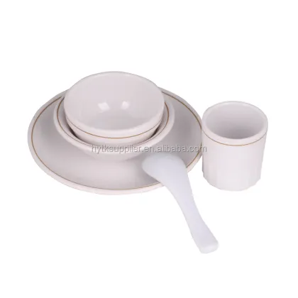 Wholesale Plastic Melamine Plate Bowl Set Dinnerware