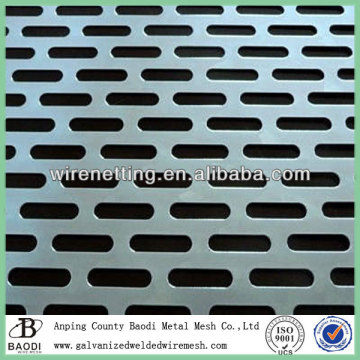 oval hole shape aluminum perforated sheet metal