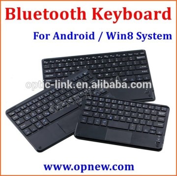 7-10 inch tablet pc Universal bluetooth keyboard with leather case for Android Win8 dual system with touch pad bluetooth 3.0