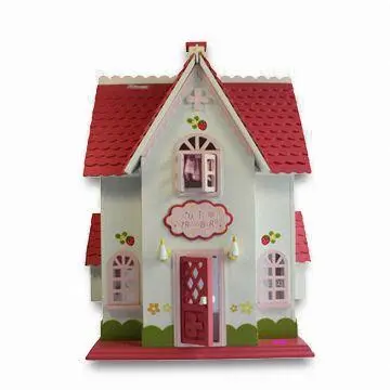 Doll House, Measures 42 x 25 x 30cm, Made of Solid Wood or Plywood