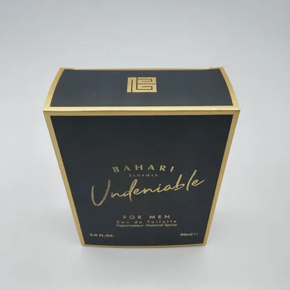 Custom Men Perfume Gold Card Box