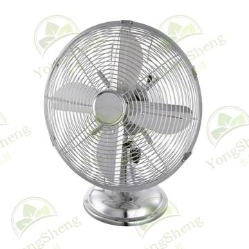 3 Speed Adjustable Floor Fan - Electric Copper Plated Metal Pendulum Fan with Timer