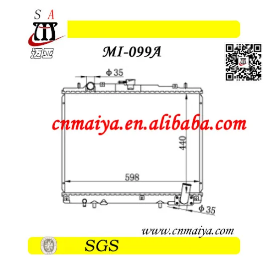 car radiator of auto spare parts