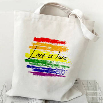 Love Is Love Custom Imprimer Canvas Sac