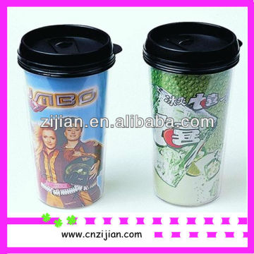 16 oz double wall plastic mug