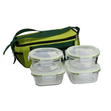 Hotsale 4 PCS Glass Lunch Box