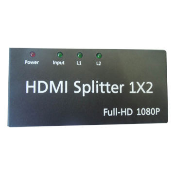 HDMI splitter, allow one HDMI device to be split to two HDMI compatible monitors or projectors