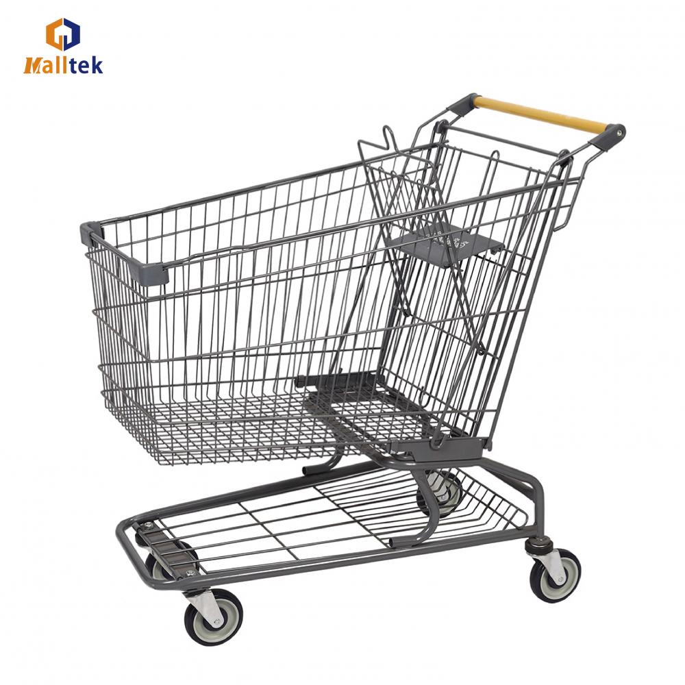 High Quality Galvanized American Metal Shopping Trolley