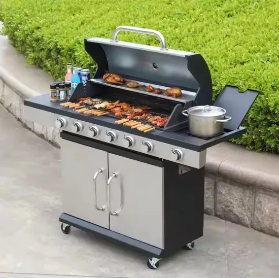 Portable Heavy Duty Stainless Steel Iron Gas Grill BBQ Grills