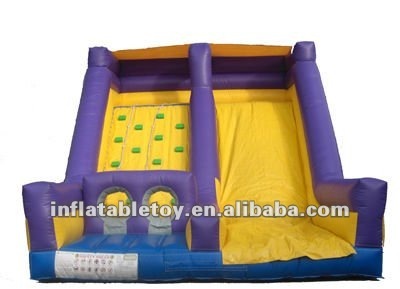 2011 hot selling Inflatable children climbing wall with slide