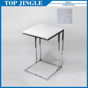 Modern Concrete White Corner Lamp Side Table