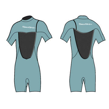 Seakin 2mm Zipperless Shorty Wetsuit Para Homens