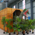 Velociraptor dinosaurus animatronik di luar kotak