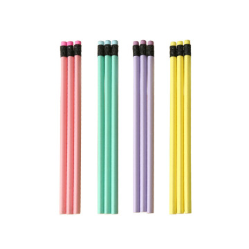 High Quality Customized Wooden HB Pencils with Eraser - Wholesale Back to School Pencils