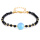 4MM Faceted Crystal Beads Bracelets with 10MM Stone Middle Chakras Healing Yoga Meditation Relax Anxiety Bangle for Womens Mens