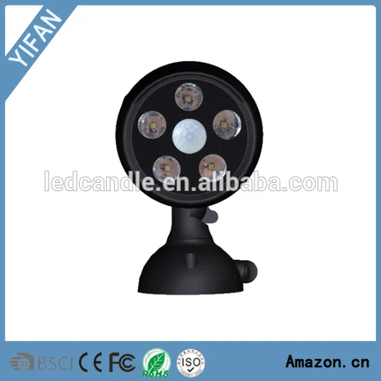 Wireless LED Spotlight with Motion Sensor and Photocell, Dark Brown, 1/2/3-Pack