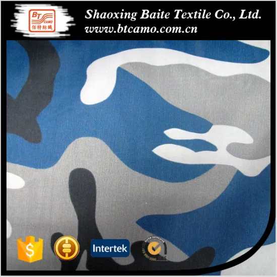 ocean war hunting military navy blue army camouflage fabric for garment