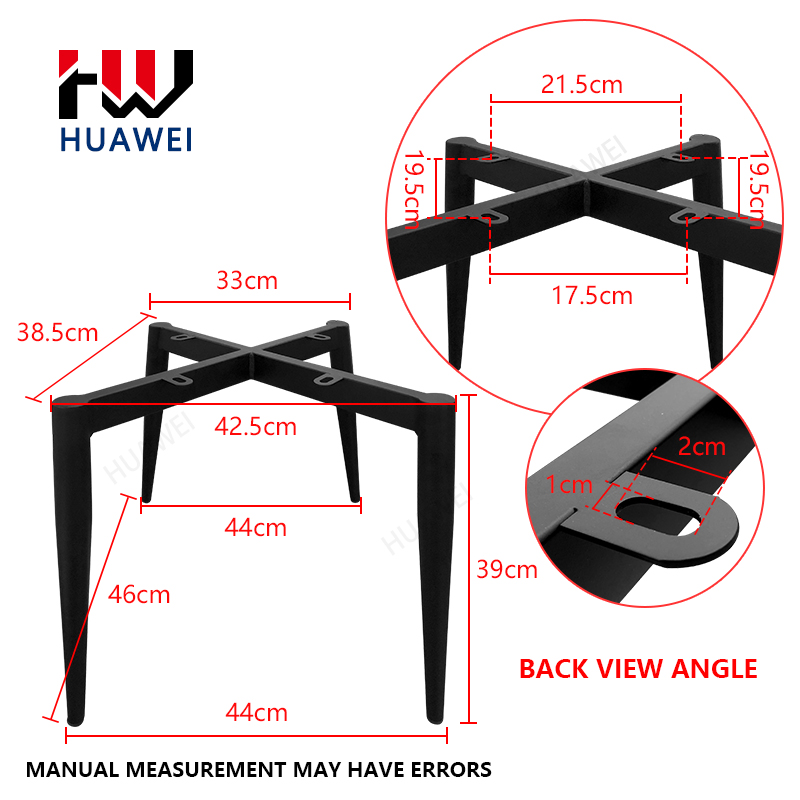 HUAWEI Furniture Hardware Accessories Chair Base Frame Modern Metal Iron Dining Chair Legs Luxury Furniture Legs4