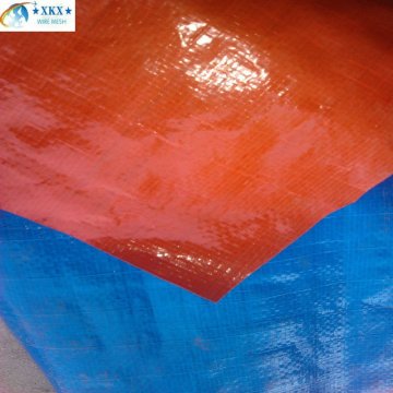 Orange Canvas tarpaulin for transportation and storage with UV