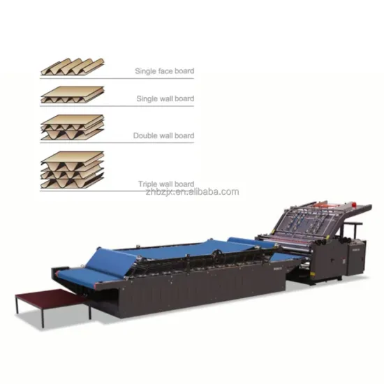 High Quality Factory Feeding Semi-Auto Flute Laminating Machine ZH-TMJ