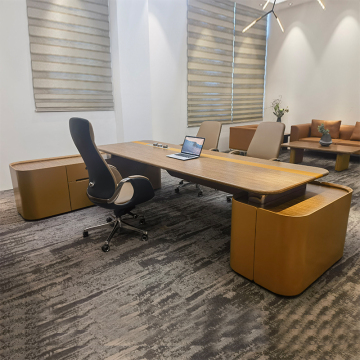 Executive Office L Shaped Wooden Desk for CEO and Managers