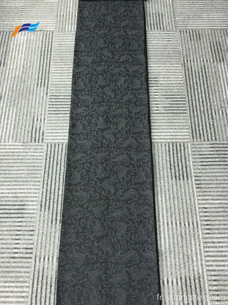 Tissus Cusrom Polyester Marvijet Jacquard Formal Noir