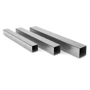 Astm Aisi Ss 201 202 304 316 410 420 430 Hairline Stainless Steel Square Tube Pipe
