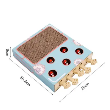Five Hole Whack-A-Mole Cat Scratcher
