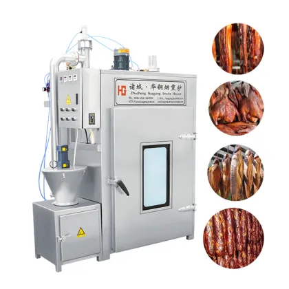 Steam Heating Meat Sausage Baking Machine & Smoke Furnace with Trolley