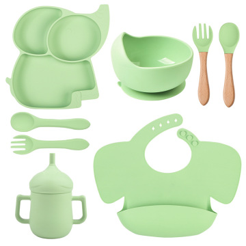 Premium Silicone Baby Feeding Set: Safe, Durable Tableware for Mealtime Fun
