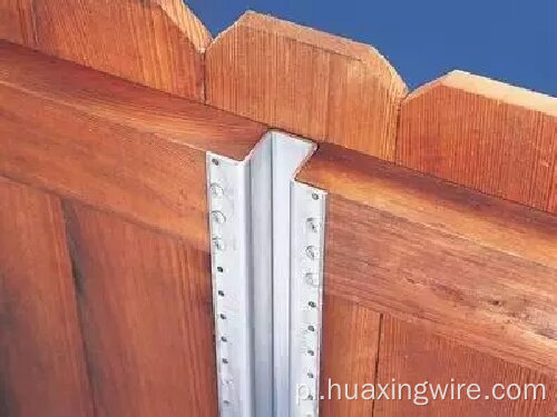 Black U Type Fence Post