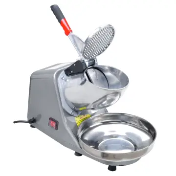 Aluminum Cased Commercial Electric Ice Maker and Ice Block Crusher Machine for Beverage Preparation