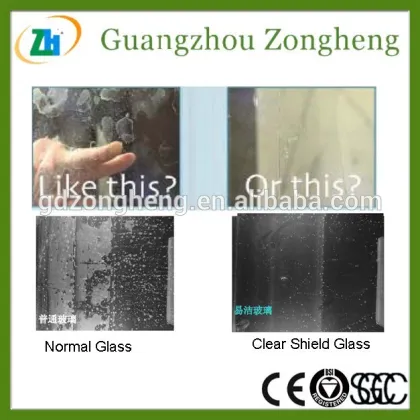 Clear Shield Coated Glass / Easy clean Coated Glass