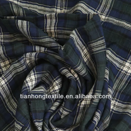 100% Cotton Yarn Dyed Herringbone Spandex Fabric Textile