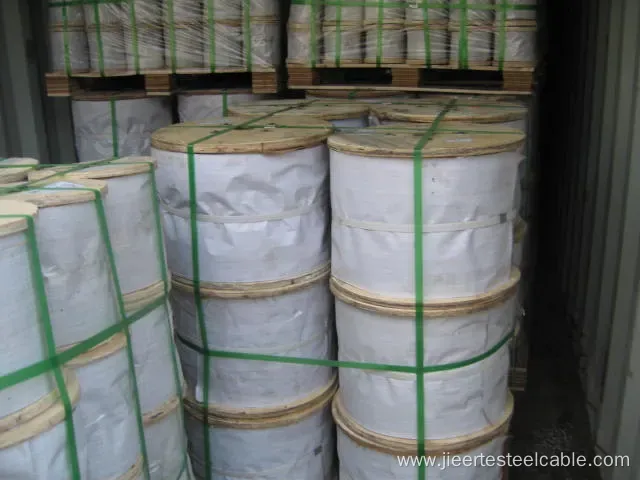 Galvanized Steel Wire Rope 1X7 Used in Construction