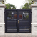 Segurança ao ar livre moderna Porta de design de portão de alumínio elétrico