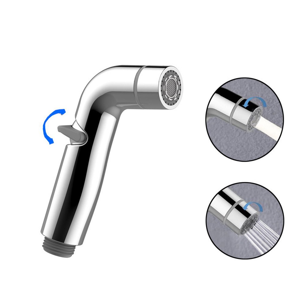 6pcs Handheld Toilet Bidet Sprayer Flusher Set Portable Diaper Bidet Stainless Steel Hand Bidet Faucet For Bathroom Hand Sprayer