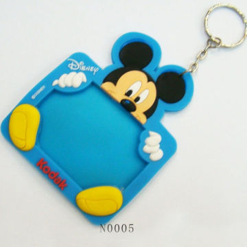 Mini Photo Frame Keychain For Promotional Gifts, Mickey Silicone Cusomized Picture Frames