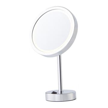Round single side makeup mirror with lights