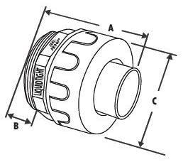 Rigid Plastic Insulated Bushing