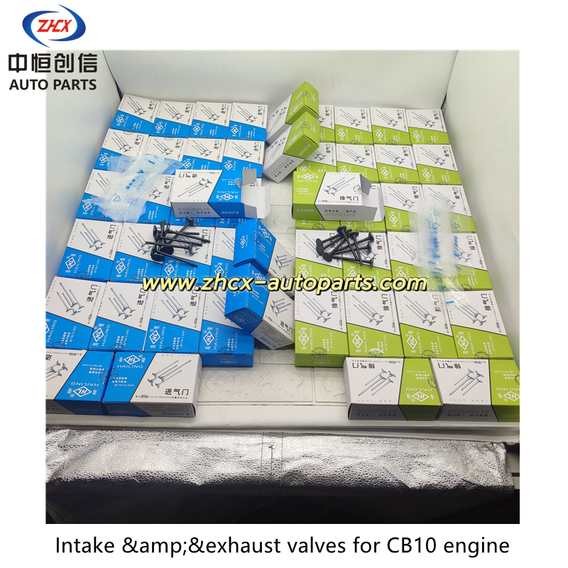 Příjem a výfukové ventily pro motor Changan CB10