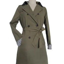 Cotton/Polyamide Waterproof  Women Trenchcoat